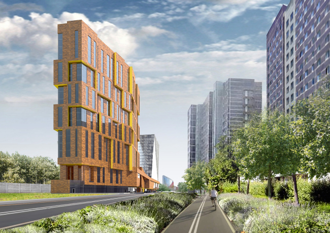 Multifunctional complex and shopping mall at the Akademika Ilyushina Street � Asadov Architectural Bureau