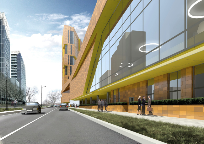 Multifunctional complex and shopping mall at the Akademika Ilyushina Street � Asadov Architectural Bureau