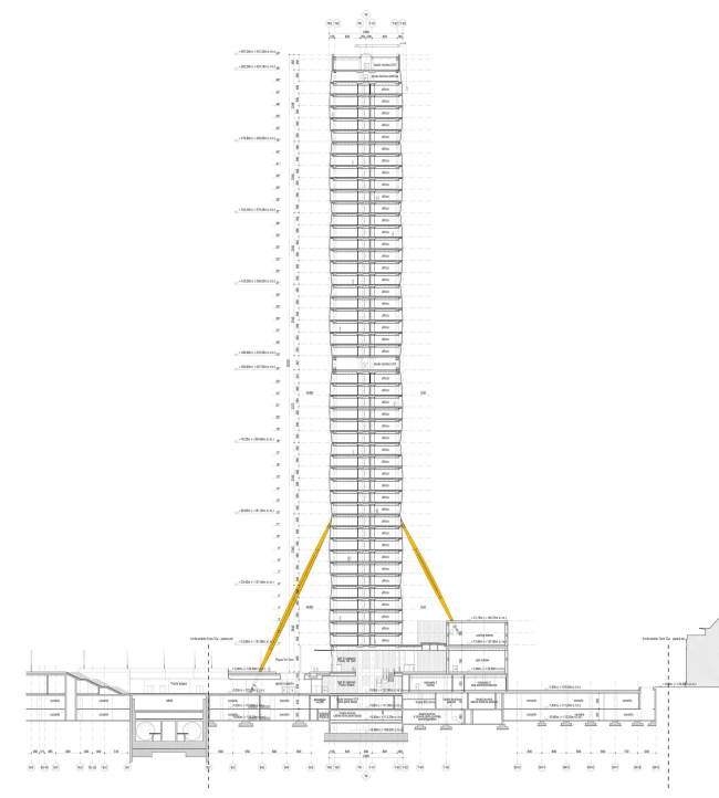 Башня Allianz комплекса CityLife © Andrea Maffei Architects