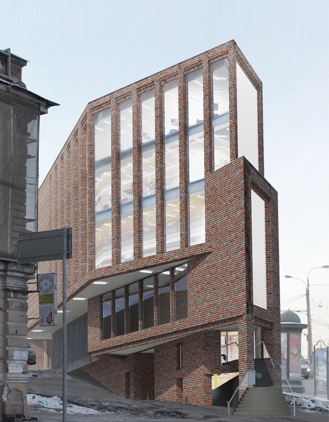 Multifunctional complex on the Zemlyanoi Val Street. Project, 2014 � Ginsburg Architects