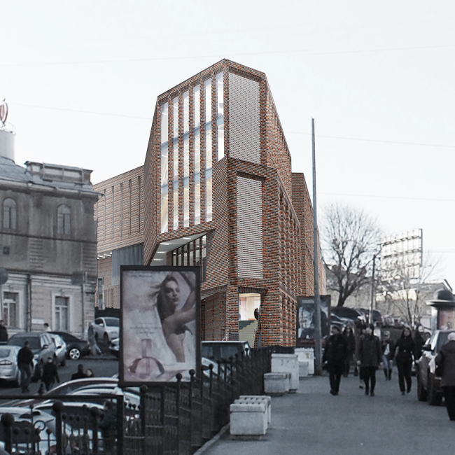 Multifunctional complex on the Zemlyanoy Val Street. Project, 2014  Ginsburg Architects