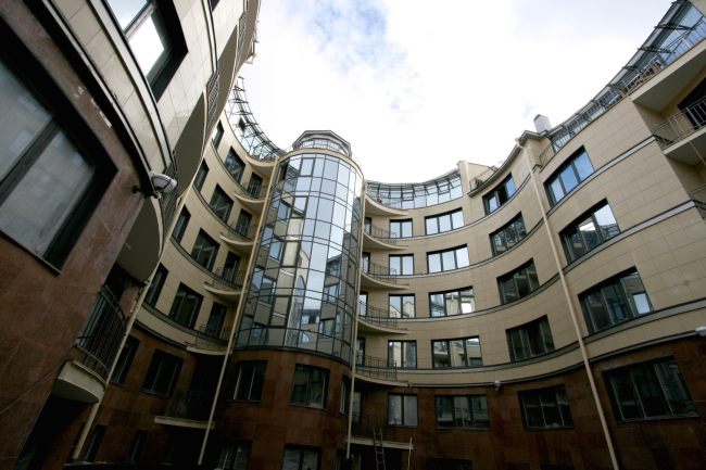 Residential building on the Vasilyevsky Island "Fjord" residential complex  Sergey Tsytsin Architects