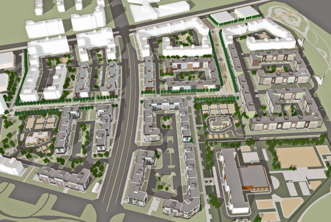 Project of "Yuntolovo" residential area � Sergey Tsytsin Architects