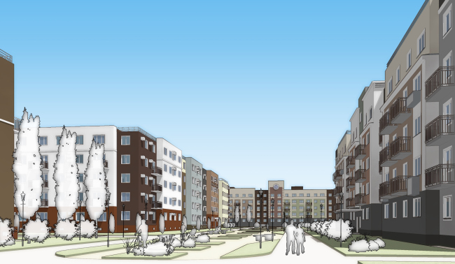 Project of "Yuntolovo" residential area � Sergey Tsytsin Architects