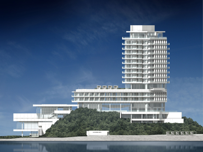 Гостиница Seamarq Hotel © Richard Meier & Partners Architects