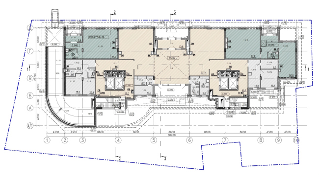 Residence in Vsevolozhsky. Plan of the ground floor