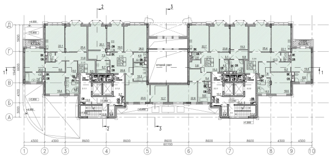 Residence in Vsevolozhsky. Plan of the 1st floor