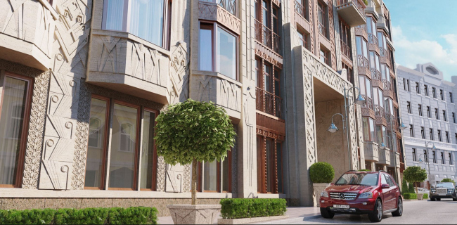 �Residence in Vsevolozhsky�. Main facade � Mezonproject
