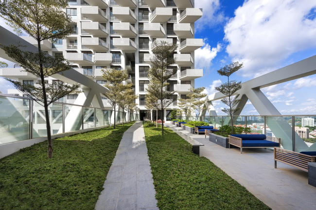 ����� �������� Sky Habitat. ����: Edward Hendricks. ������������� Safdie Architects