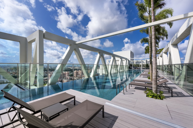 ����� �������� Sky Habitat. ����: Edward Hendricks. ������������� Safdie Architects