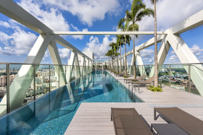 ����� �������� Sky Habitat. ����: Edward Hendricks. ������������� Safdie Architects
