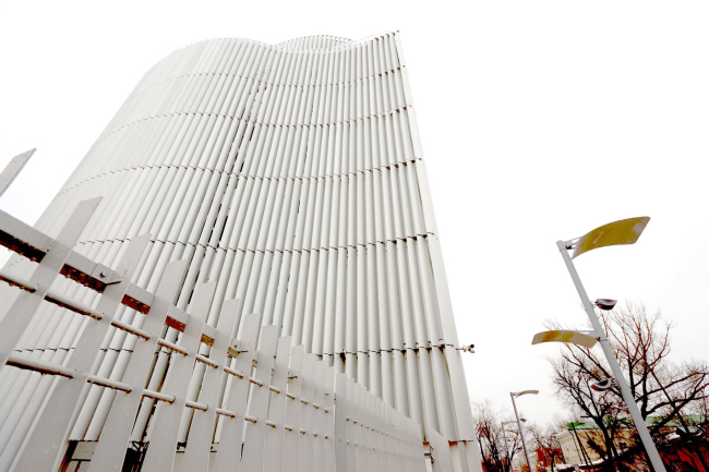 "Zhaikmunai" buiness center. Construction, 2015. Photo  Maxim Pismenov