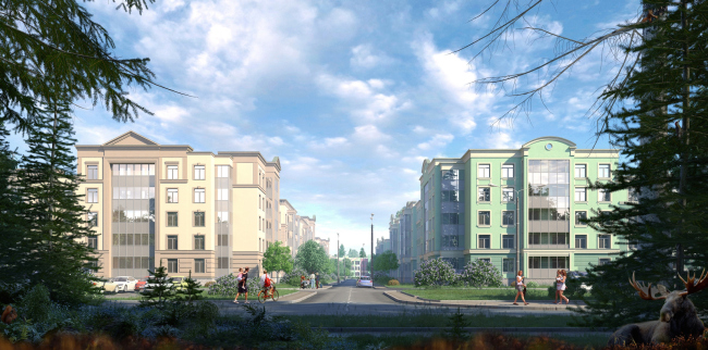 "New Sertolovo" residential complex. Project, 2015 � Sergey Tsytsin Architectural Studio