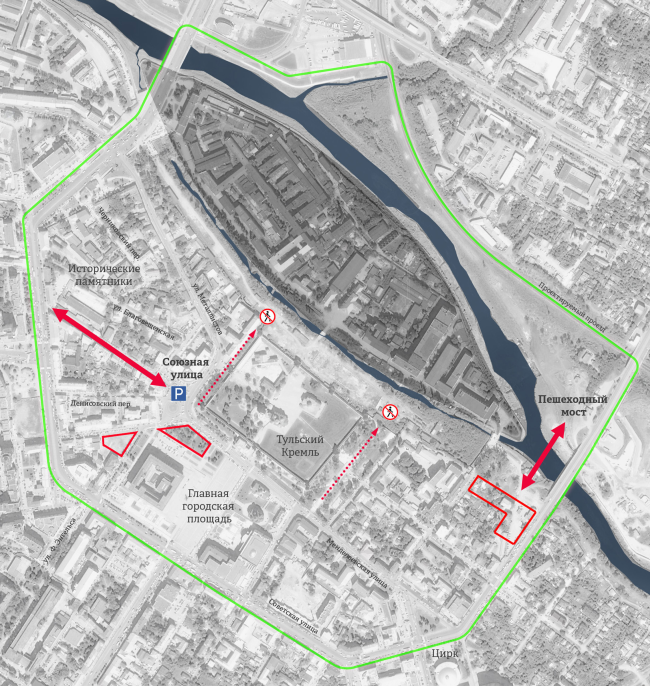 The concept of renovating Tula's public territories. The tasks and isues. The current situation. Project, 2015  4izmerenie