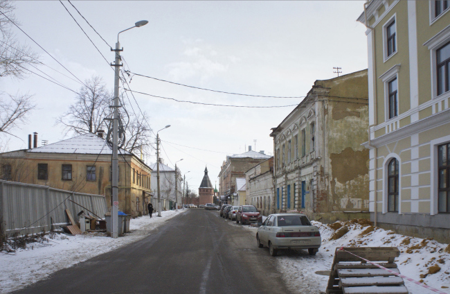 The concept of renovating Tula's public territories. The Soyuznaya Street. The current situation. Project, 2015  4izmerenie