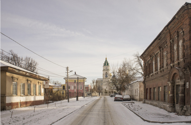 The concept of renovating Tula's public territories. The Blagoveshchenskaya Street. The current situation. Project, 2015  4izmerenie