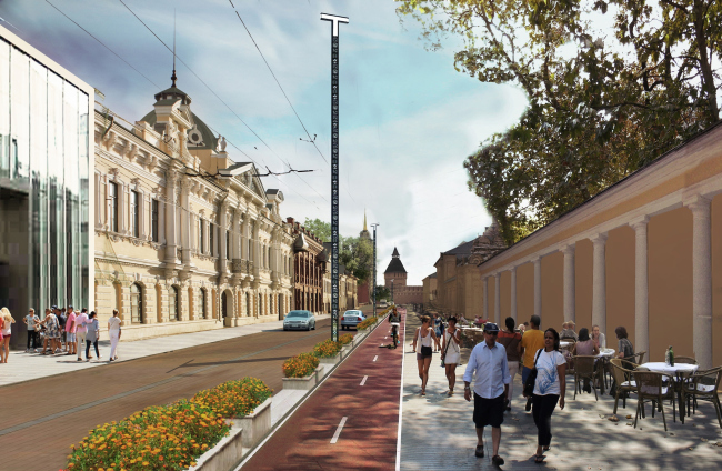 The concept of renovating Tula's public territories. The Metallistov Street. The current situation. Project proposal, 2015 � 4izmerenie