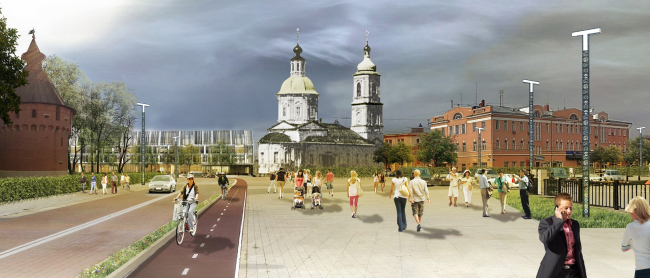 The concept of renovating Tula's public territories. The Krestovozdvizhenskaya Square. The current situation. Project proposal, 2015 � 4izmerenie