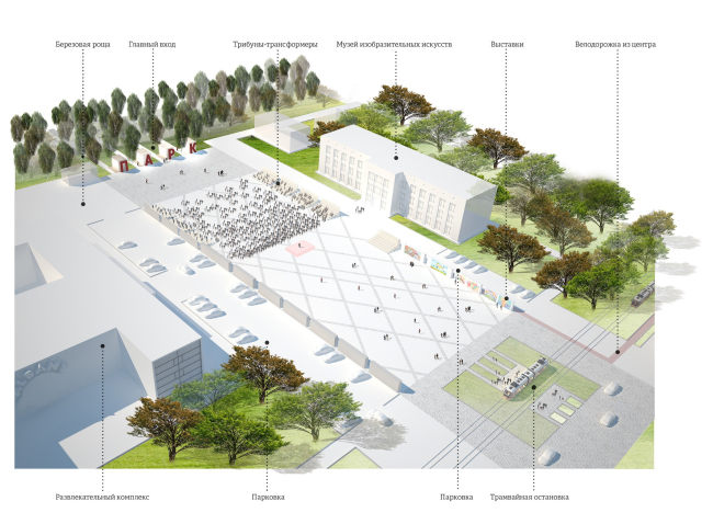 The concept of renovating Tula's public territories. The Square of Arts. City festival. Project proposal, 2015 � 4izmerenie