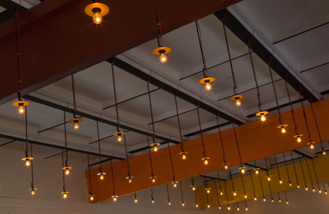 Co-working space in the Blokhintsev Library in Dubna. Interior, 2015 � PANACOM