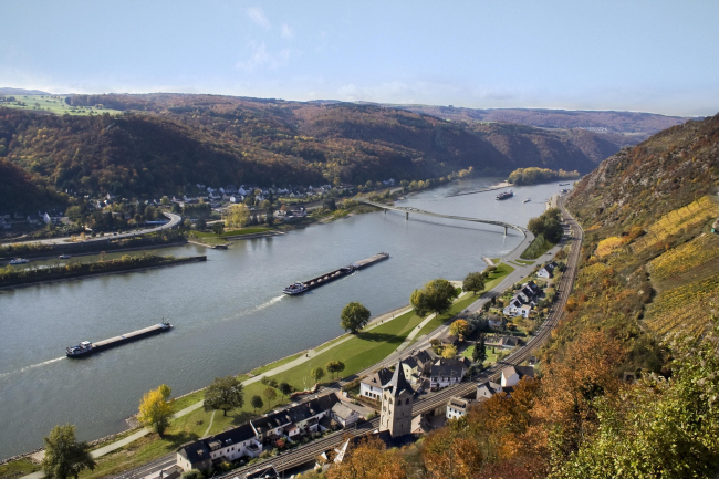 Mittelrheinbruecke in the Upper Middle Rhine Valley  heneghan peng architects