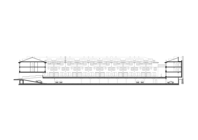 "Amazon" residential complex. Section view � Studio 44