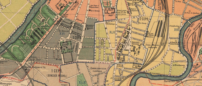 1915 ���. ���� ������ � �����������. ��������: retromap.ru