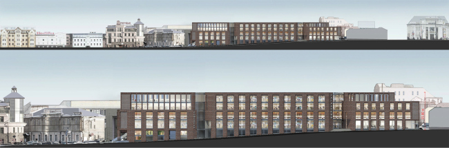 Multifunctional complex on the Zemlyanoy Val Street. Development drawings. Project, 2014  Ginsburg Architects