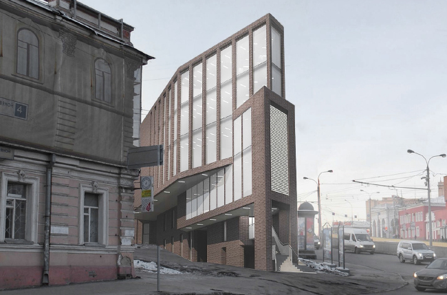 Multifunctional complex on the Zemlyanoy Val Street. Project, 2014 � Ginsburg Architects