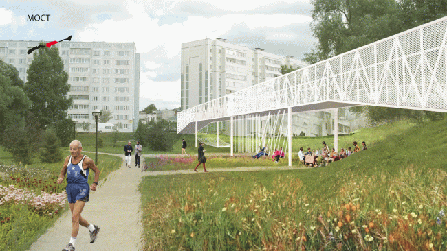 Project of the workshop "Spring MARCH in Kazan". Zainsky Park. Provided by MARCH Lab.