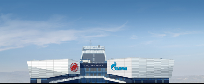 "Avangard" Hockey Academy. The main facade � Sergey Tsytsin Architectural Studio