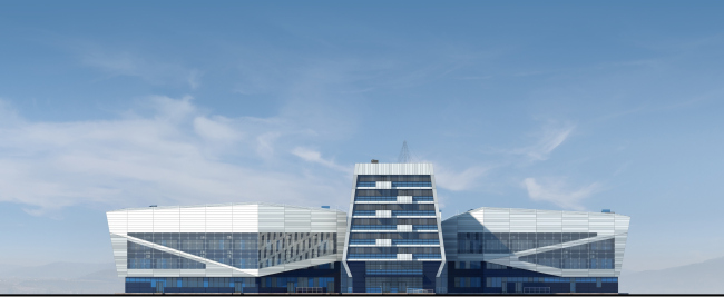 "Avangard" Hockey Academy. The main facade � Sergey Tsytsin Architectural Studio