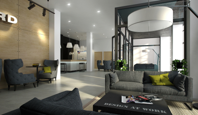 "Avangard" Hockey Academy. Hotel lobby � Sergey Tsytsin Architectural Studio