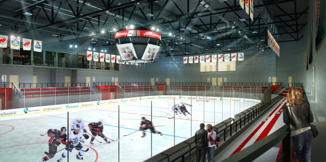 "Avangard" Hockey Academy. The arena  Sergey Tsytsin Architectural Studio