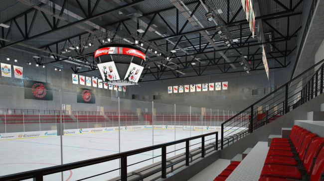 Хоккейная Академия «Авангард». Зал арены © Архитектурная мастерская Цыцина
