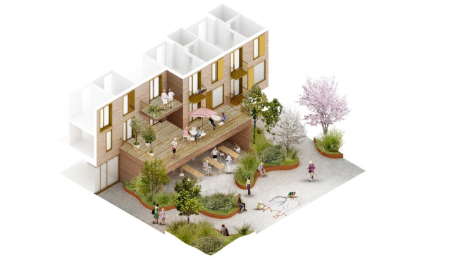 Future Sølund � ����� �������� ��� ������� ����� � ��������. �����������: C.F. Møller Architects � Tredje Natur