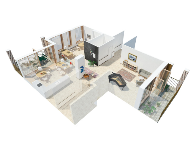 Future Sølund � ����� �������� ��� ������� ����� � ��������. �����������: C.F. Møller Architects � Tredje Natur