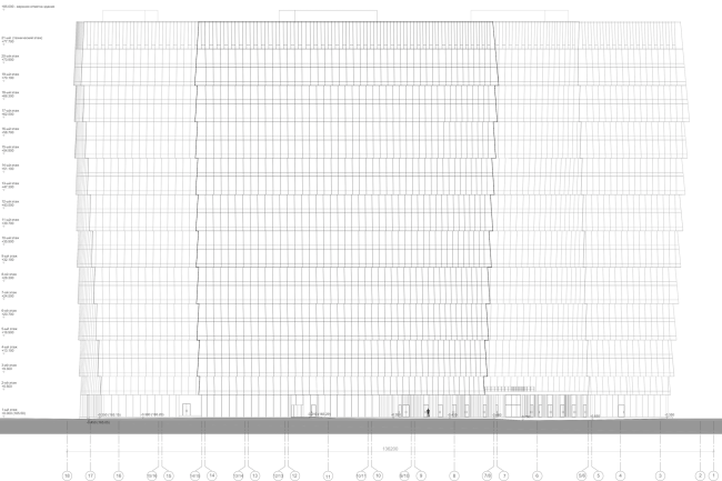 Multifunctional complex "Lotus". Facade  SPEECH