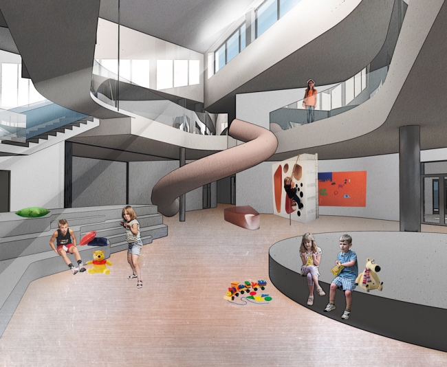Kindergarten in Beloyarsky. Playing zone. Project, 2014 � City-Arch