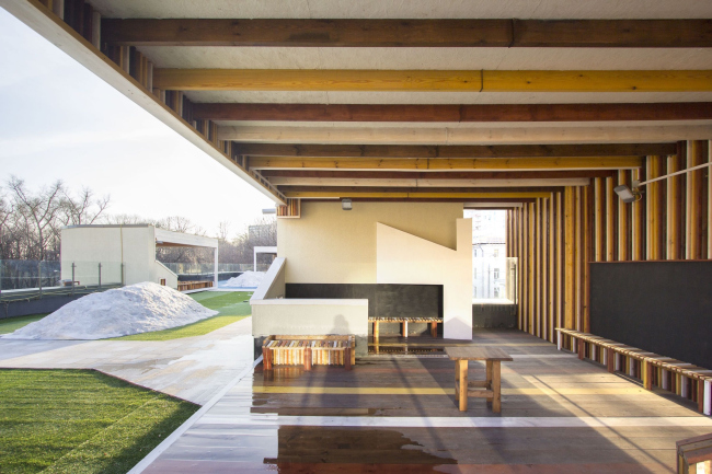 Nursery school in the Maly Poluyaroslavsky Alley. Construction, 2016 � Asadov Bureau