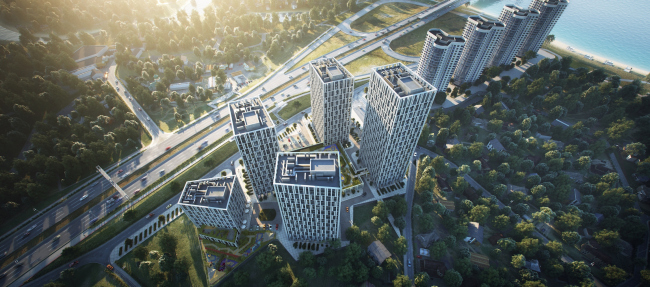 "Slavutich" housing project. Birds-eye view. Project, 2016 � Arkhimatika