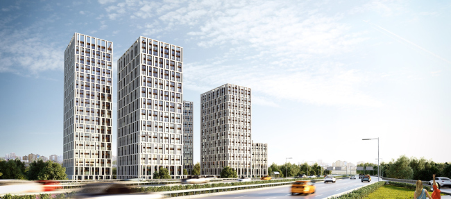 "Slavutich" housing project. View from the Bazhan Avenue. Project, 2016 � Arkhimatika