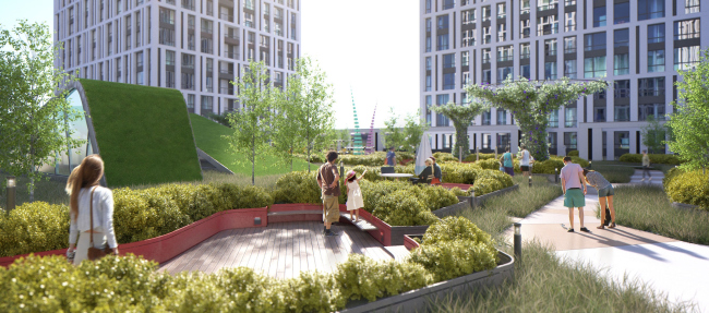 "Slavutich" housing project. Yard. Project, 2016 � Arkhimatika