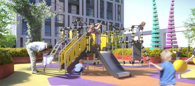 "Slavutich" housing project. Yard. Project, 2016 � Arkhimatika