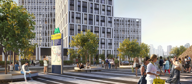 "Slavutich" housing project. Metro station. Project, 2016 � Arkhimatika