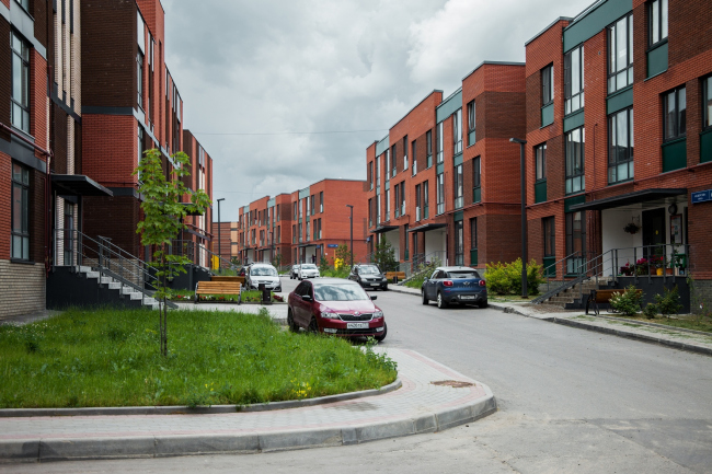 "Andersen" residential complex. Construction, 2016. Photograph � Denis Esakov