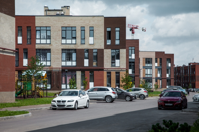 "Andersen" residential complex. Construction, 2016. Photograph � Denis Esakov