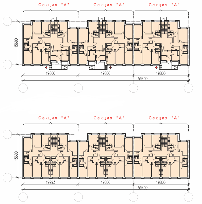 "Andersen" residential complex. Plans of the first and typical floors � Arkhitekturium