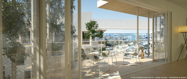����� �������� Canopia � ���������� ������ � SOU FUJIMOTO ARCHITECTS + LAISNÉ ROUSSEL +
RENDERING BY TÀMAS FISHER AND MORPH