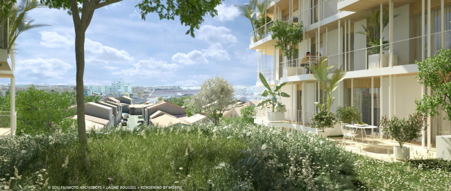 ����� �������� Canopia � ���������� ������ � SOU FUJIMOTO ARCHITECTS + LAISNÉ ROUSSEL +
RENDERING BY TÀMAS FISHER AND MORPH